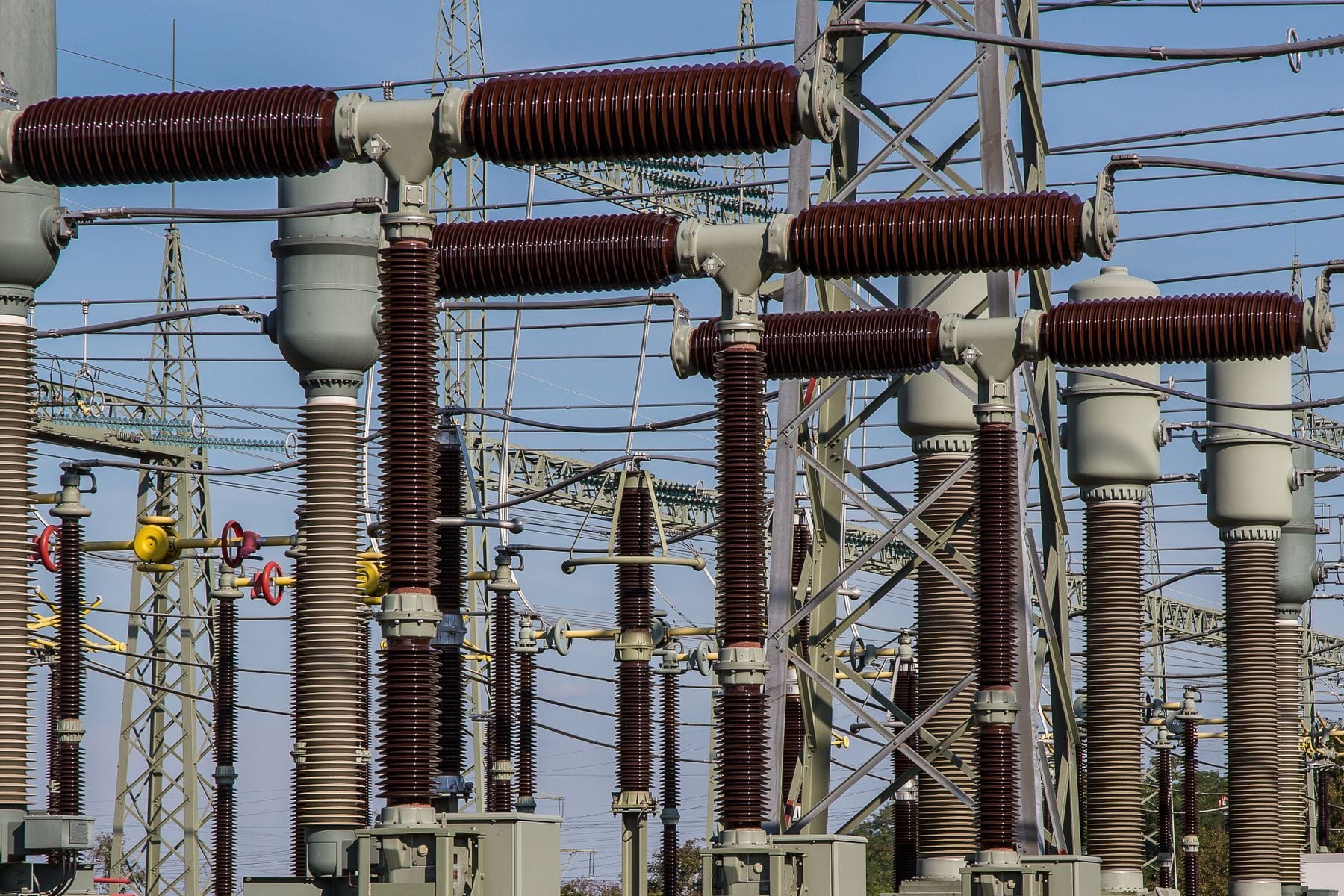 High-voltage electrical substation equipment